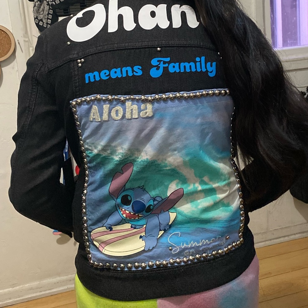 Girls jacket stitch hand crafted 7/8
